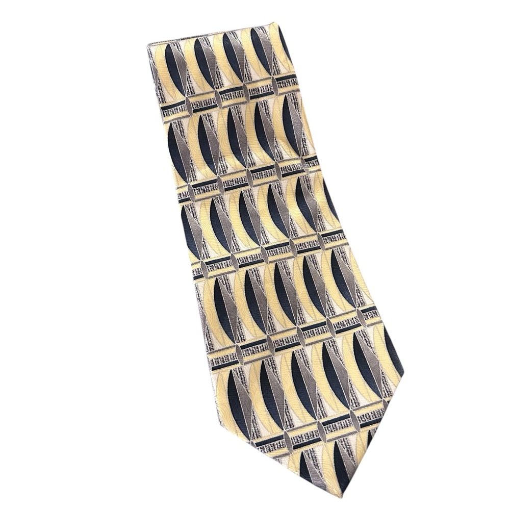 Pierre Cardin Yellow Nautical Silk Tie